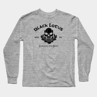 Black Lotus (Black) Long Sleeve T-Shirt